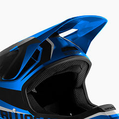 BLUEGRASS štítek LEGIT Blue Metallic/Black