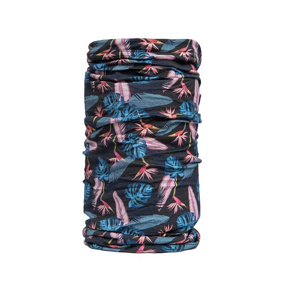 SENSOR TUBE MERINO IMPRESS šátek multifunkční černá/floral